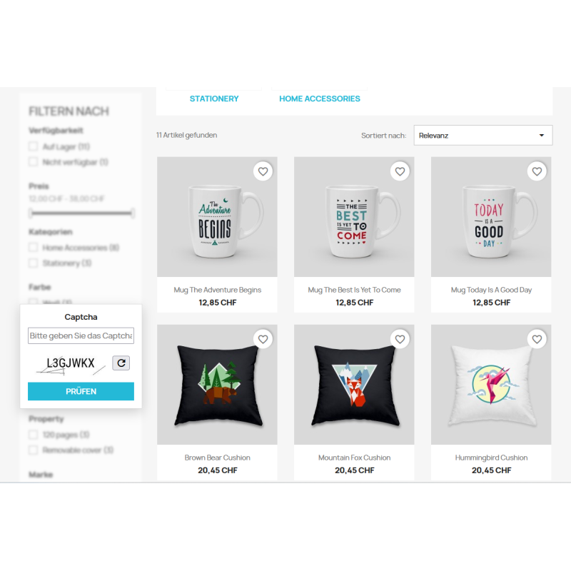 Filter Bot Protection for PrestaShop
