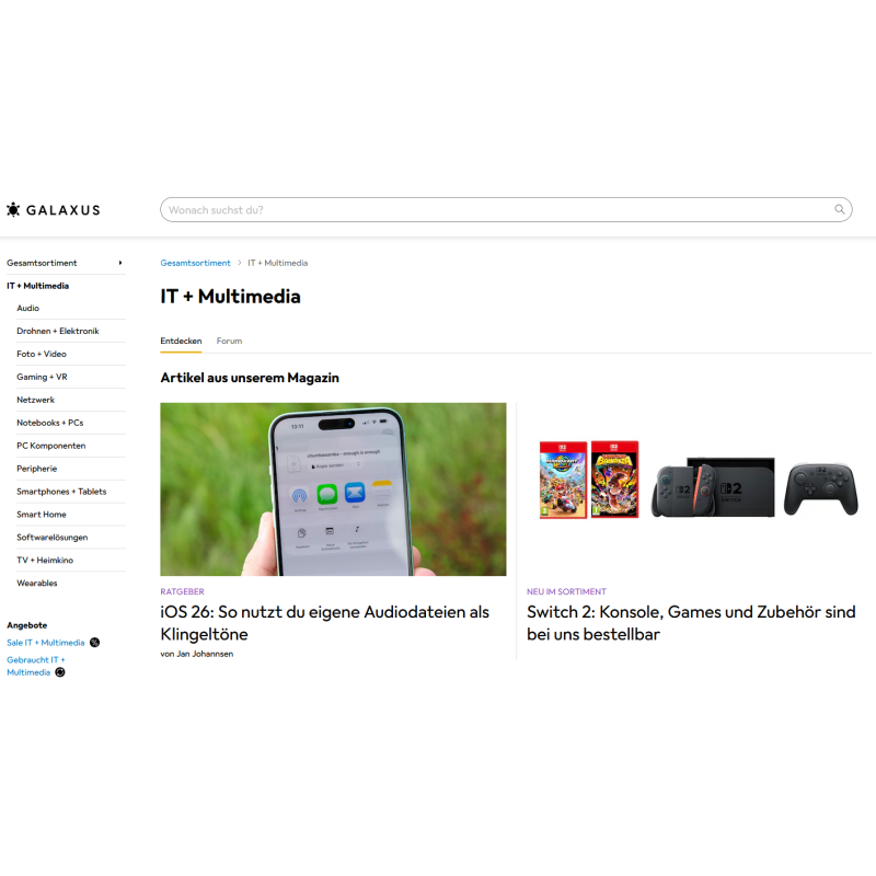 Offizielles Galaxus Supplier Modul für PrestsaShop
